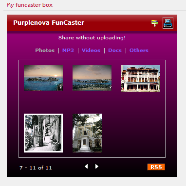 PurpleNova Funcaster Widget