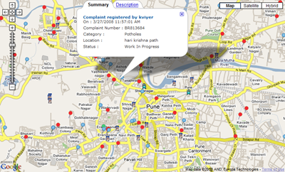 Nice to see local government offices adopting technology random Pune pothole registry