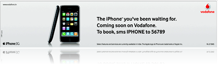 image thumb Vodafone to sell 3g Iphone in India soon !