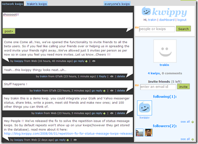 Kwippy demo page