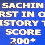 sachin double century score