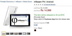 Can Infibeam Phi tablet really make it big?
