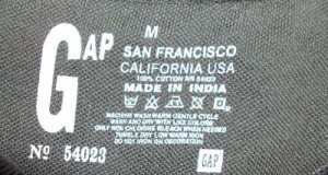 My shirt says &ldquo;Made in India&rdquo;