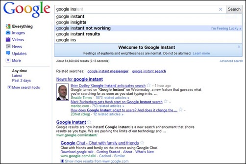 GoogleInstant Google Instant   3 things you want to know&hellip;