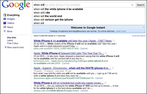 GoogleInstant2 Google Instant   3 things you want to know&hellip;