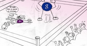 Trakin Toons: Yahoo search re-strategizing & Google!