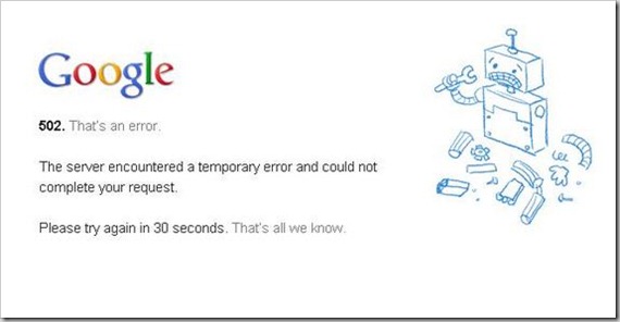 Google down What Happens When Google Goes Down!