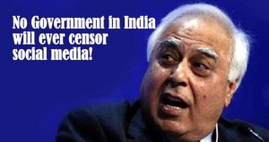 No Social Media Censor in India ever, says Kapil Sibal