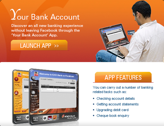 image thumb ICICI Bank leads with Online Banking through Facebook