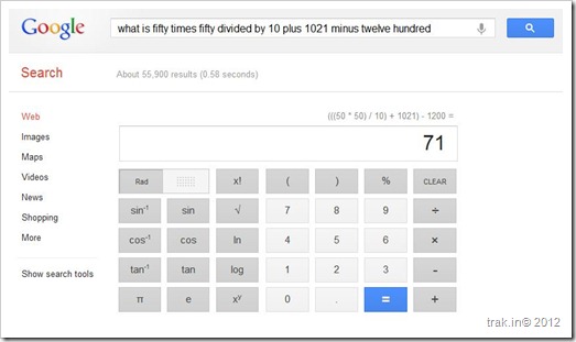 Google Maths Google Search’s Maths Calculator is just Awesome!