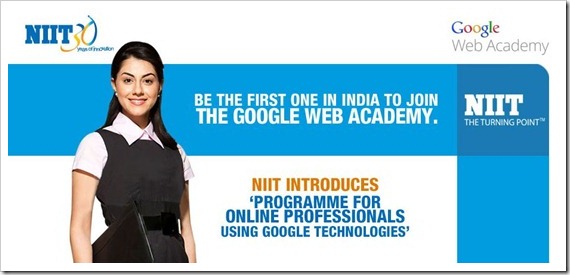 Google Web Academy Google launches Web Academy in India with NIIT