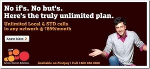 Tata Docomo Launches Unlimited calling plan for Rs. 899/-
