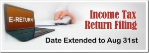 E-Filing Income Tax Return Date extended to 31st Aug. 2012