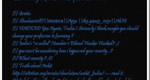 Hacker Guru (self-proclaimed) Ankit Fadia&rsquo;s website Hacked (again!)