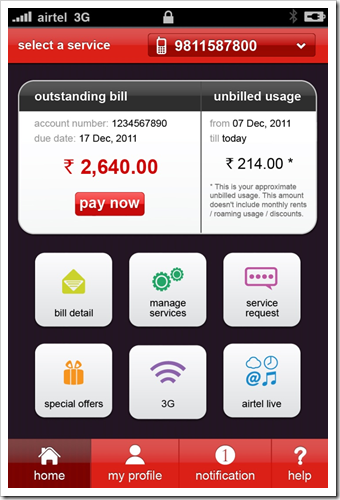 Airtel Launches all in one services management Mobile app