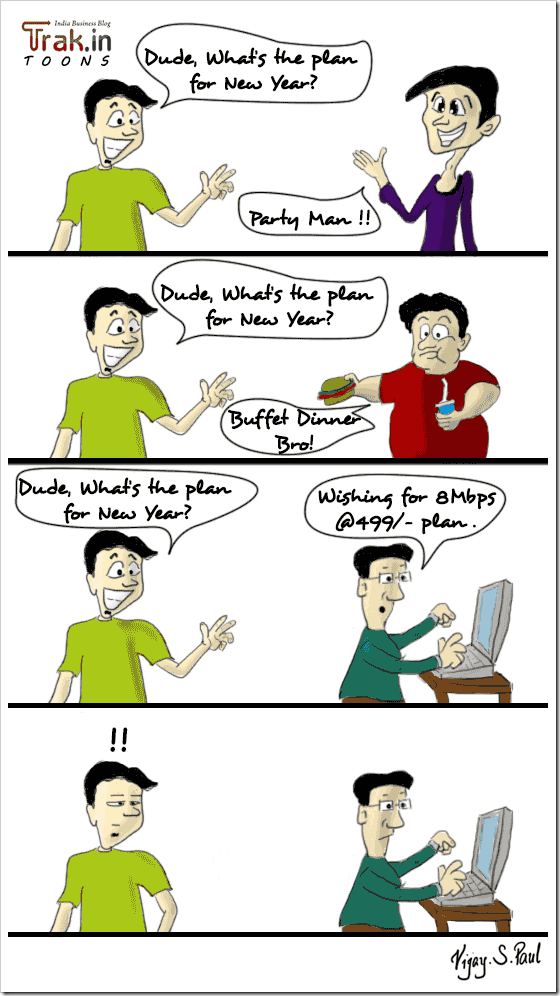 Happy New Year Wish thumb | What&rsquo;s your wish for this New Year? [ Trak.in Toons]