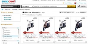 Snapdeal starts selling Automobiles online!