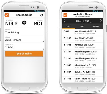... : Cleartrip Cancels Train Tickets Bookings on Android App | Trak.in
