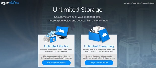 Amazon Scraps Free 5GB Cloud Drive Storage. Bring Unlimited Plans Starting $1 p.m