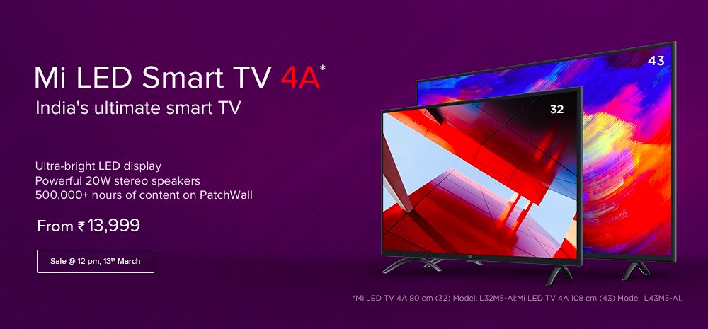 Xiaomi Mi Tv 4a Launched In India In Two Screen Sizes