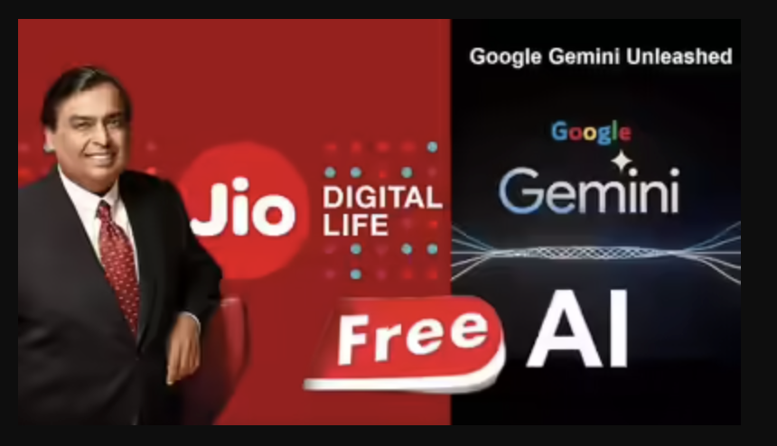 Google-Reliance Collaboration : अब जियो यूज़र्स को मिलेगा Free Google AI Pro, जानिए कैसे?