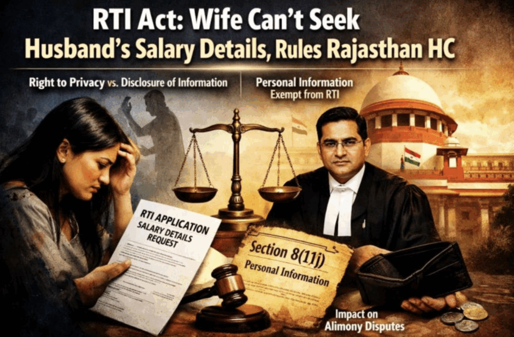 पति की Salary जानने के लिए RTI का इस्तेमाल कर सकती है पत्नी? कोर्ट ने दिया बड़ा फैसला