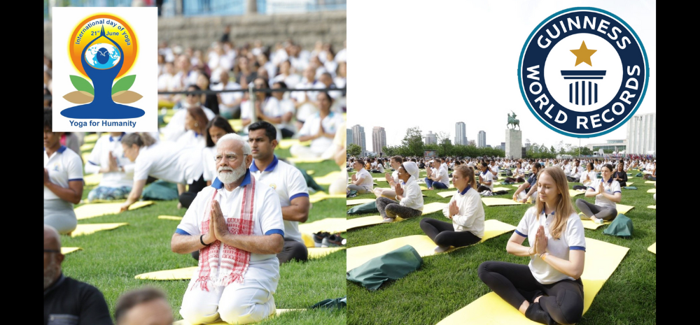 International Yoga Day Celebrations Create Guinness World Record: Citizens From 135 Nations Perform Yoga With PM Modi!