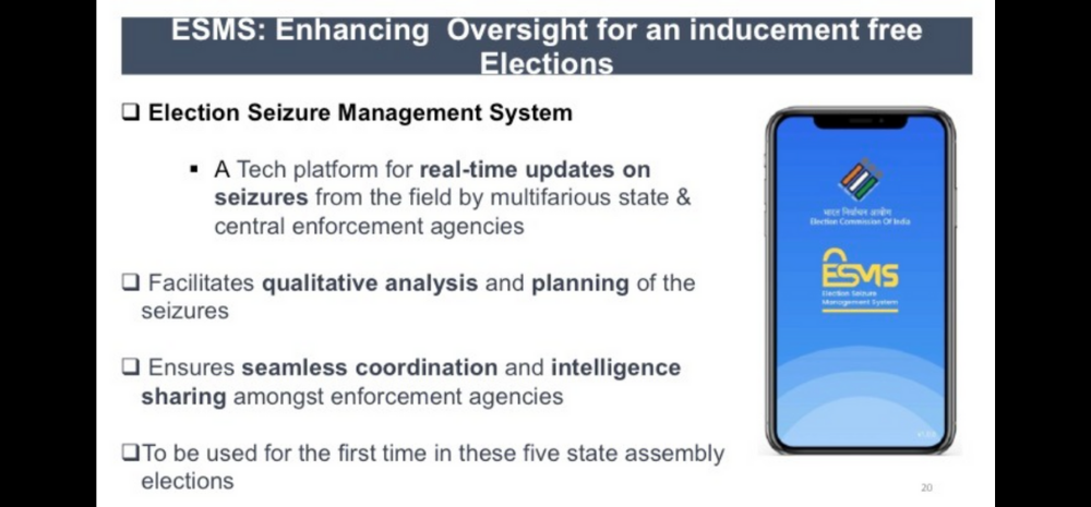 Election Commission Launches 1st Ever Election Seizure Management System For Ensuring Fair, Seamless Elections