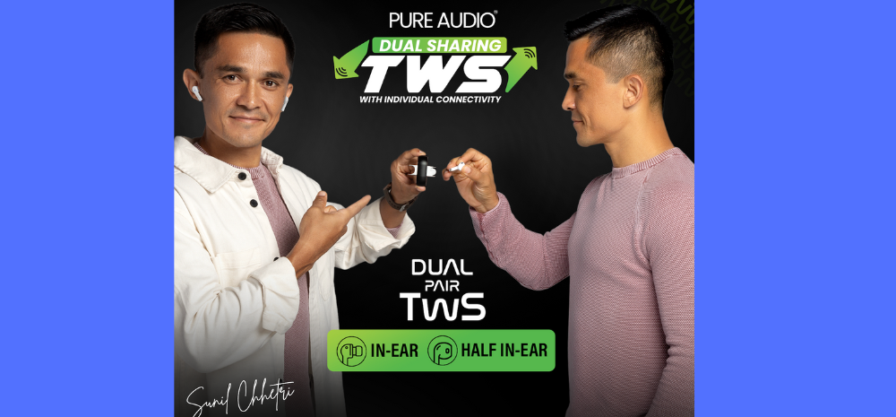 India’s First Dual Sharing Wireless Earbuds Launched By This Indian Company Backed By Football Legend Sunil Chhetri:DwOTS Fire