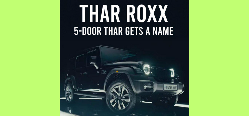 Mahindra Thar 5-Door Is Called Thar ROXX! Check 5 Amazing Features