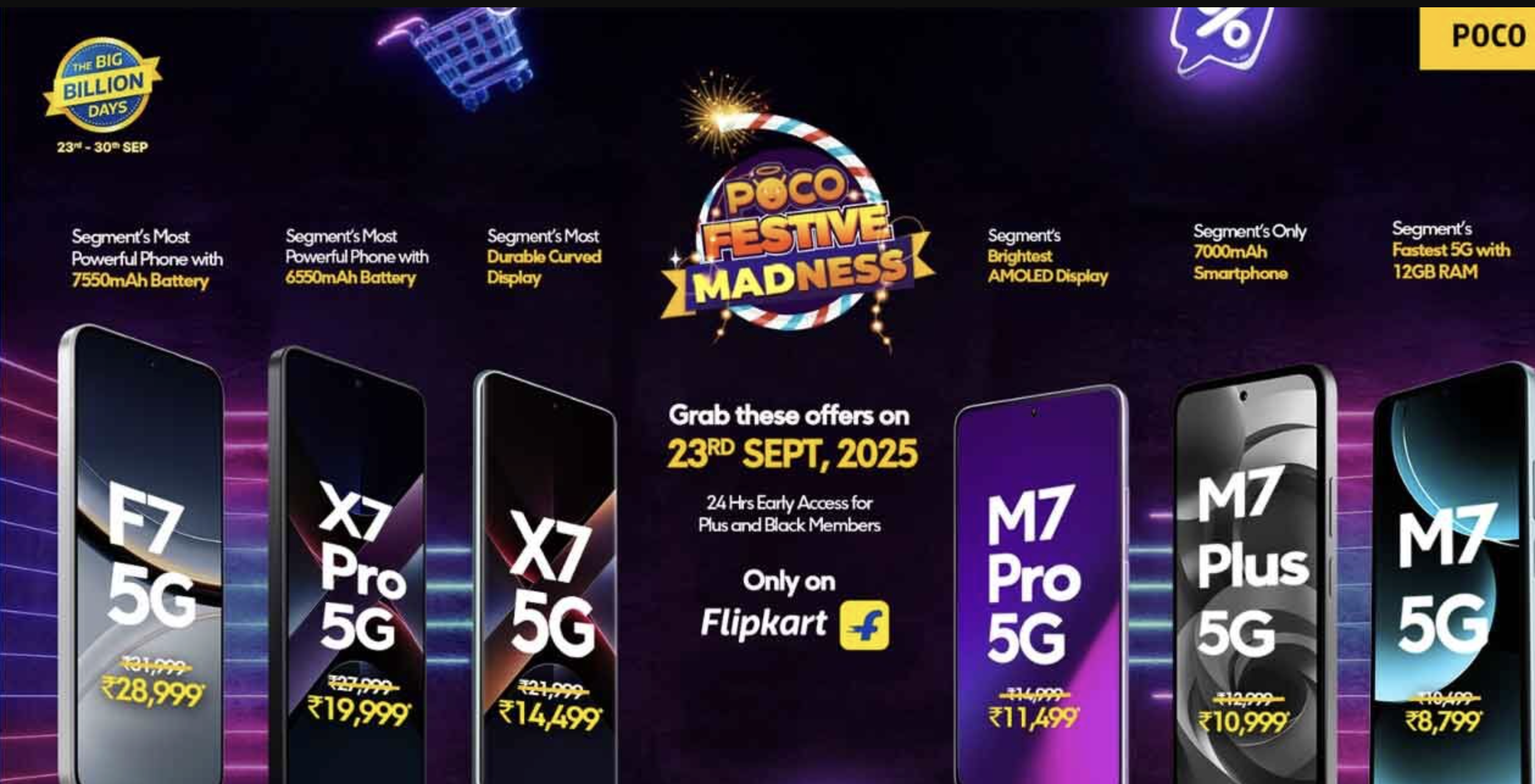 Buy Poco Phones Starting Rs 8699 On Flipkart Big Billion Day Sale