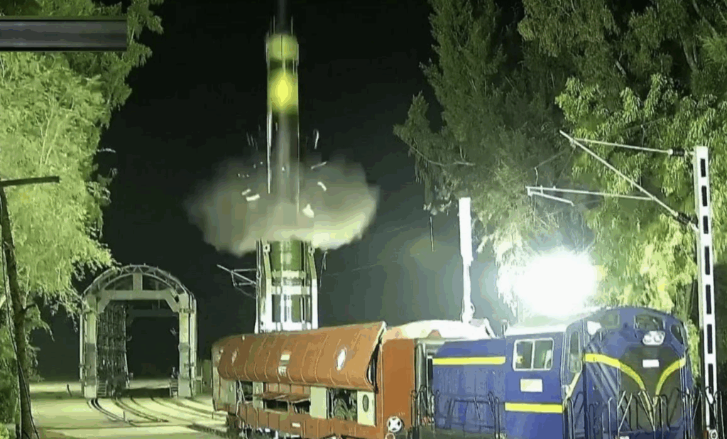 India Tests Agni Prime Missile With 2000 Kms Range From Train Based Launcher