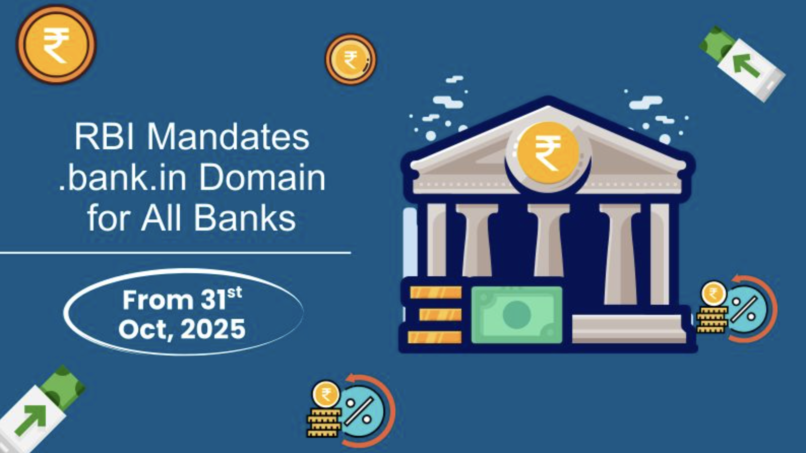All Banks Must Switch To .bank.in Domain As Per RBI Order: Deadline is Oct 31