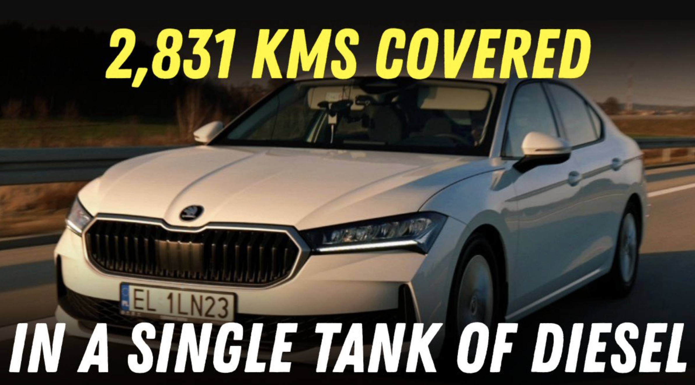 Skoda Sets World Record With 2831 Kms Run On Single Tank Of Diesel!
