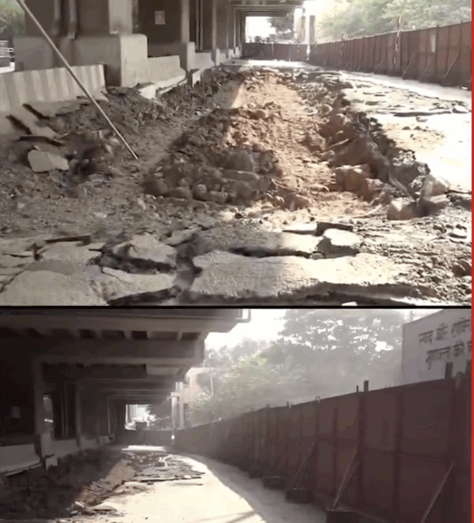 Bhopal Metro Blunder: Newly Built Road Dug Up After Height Miscalculation Exposed