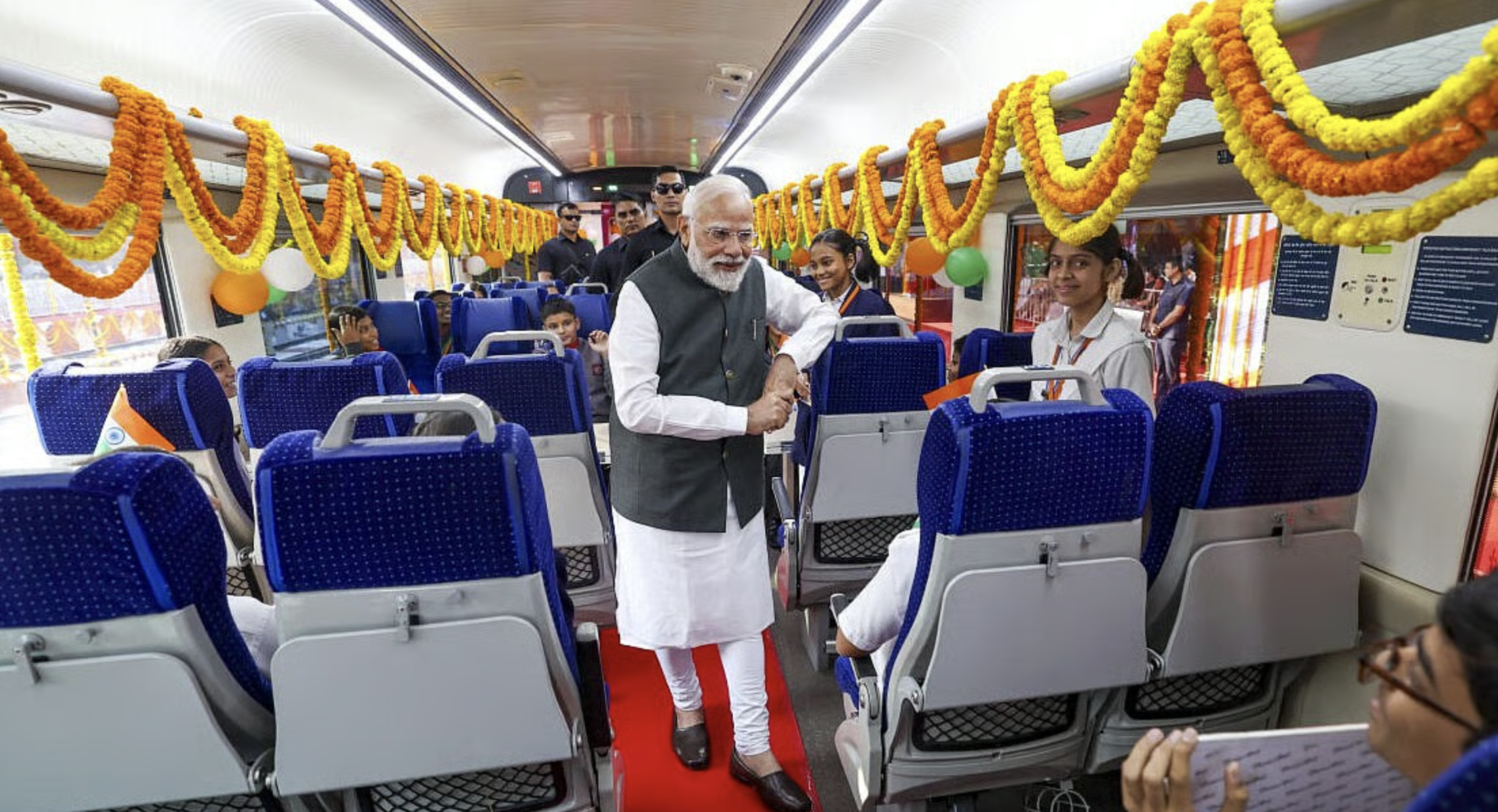 Vande Bharat Launched By PM Modi Connects Kerala, Karnataka & Tamil Nadu