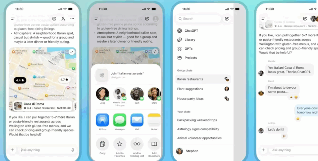 ChatGPT Can Introduce Whatsapp-Type Group Chat Feature