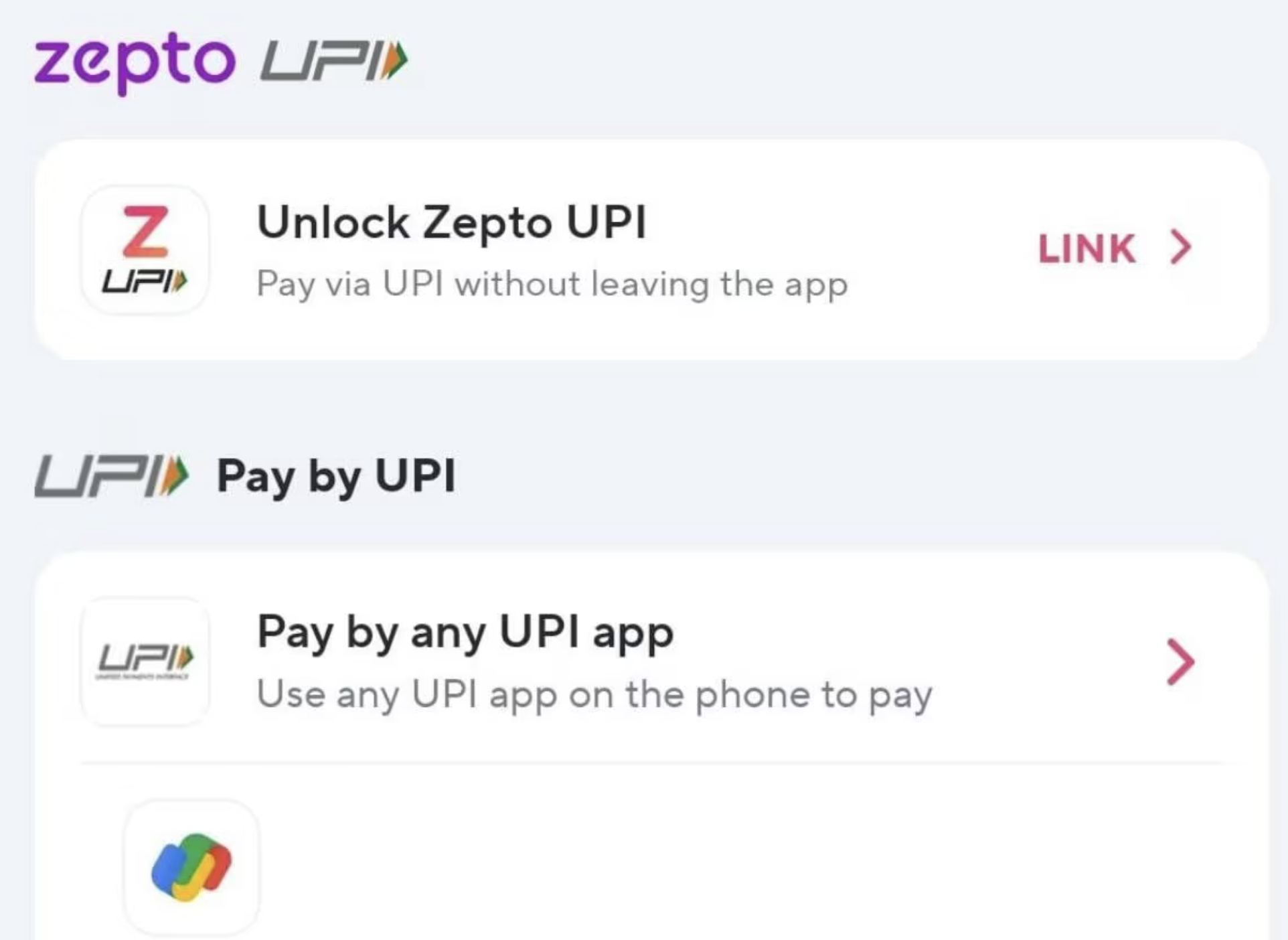 Zepto Launches In-App UPI Payment Options For Faster Checkout