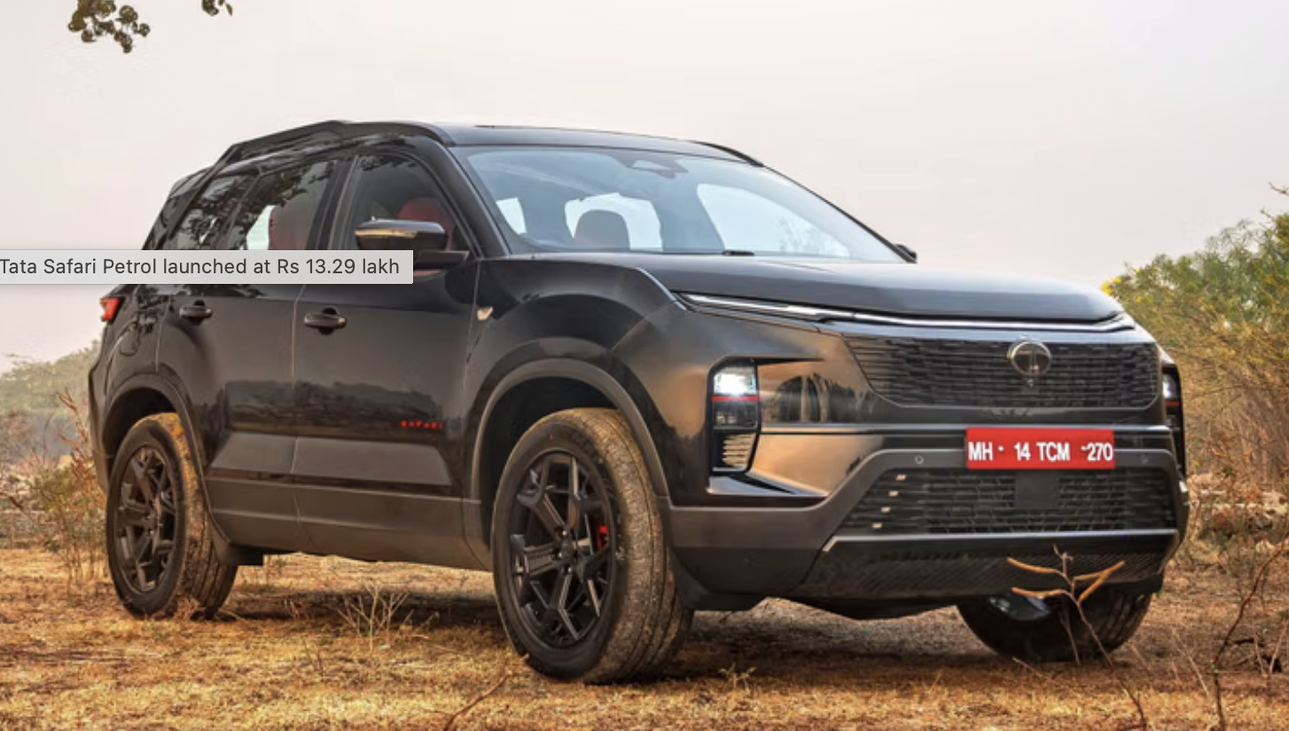 Tata Safari Petrol Model Launched At Rs 13.29 Lakh