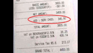 Govt Takes Action Against 27 Restaurants For Imposing Service Chargs