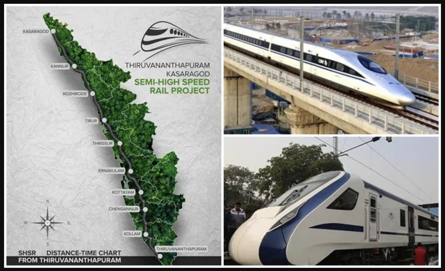 Govt Approves High Speed Rail Corridor In Kerala: Trains Will 200 Kmph Speed?
