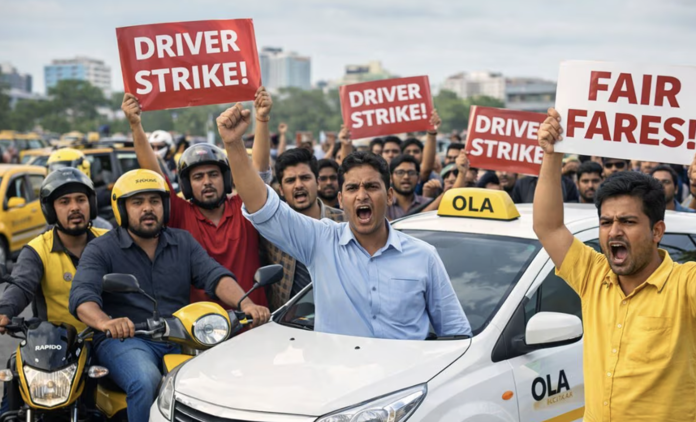 5 Reasons Why Ola, Uber, Rapido Drivers Are On National Strike Today (February 7)