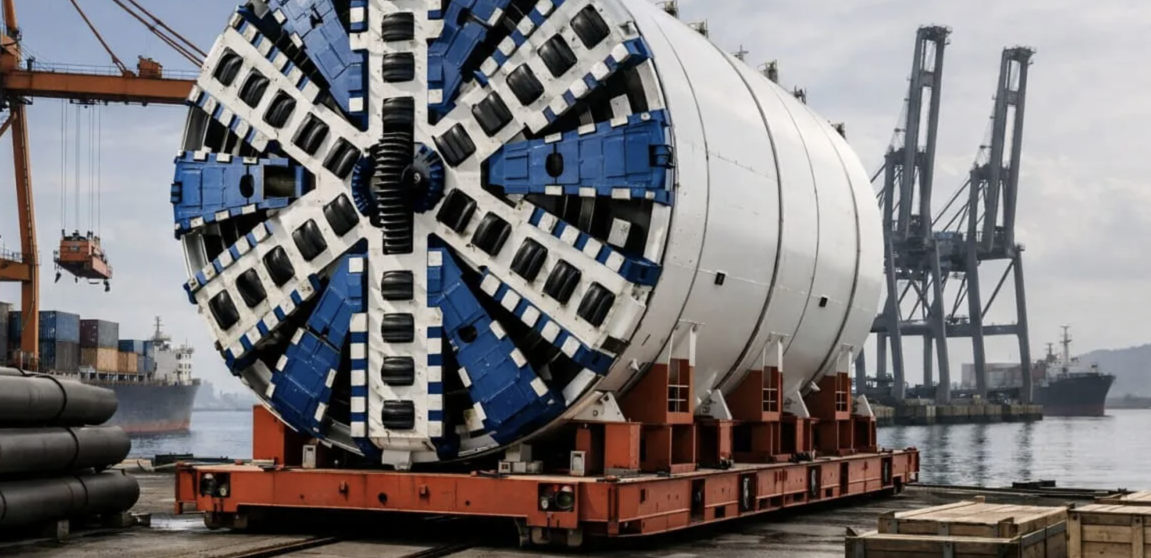 Massive Tunnel Diggers For Bullet Train Finally Arrives In Mumbai After Weeks Of Delay