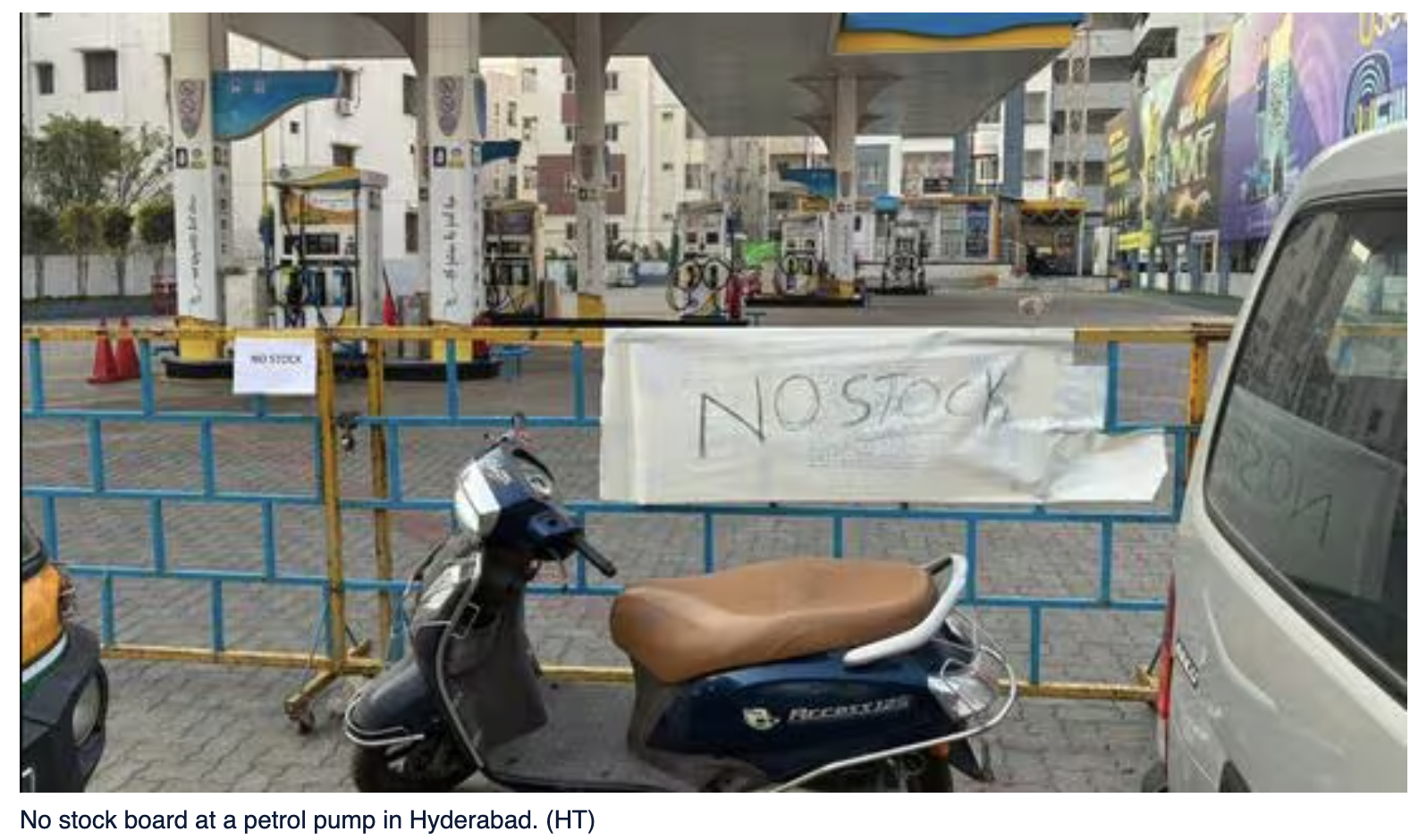 Petrol Pumps In Hyderabad Switch To Premium Petrol As Normal Fuel Is Out Of Supply