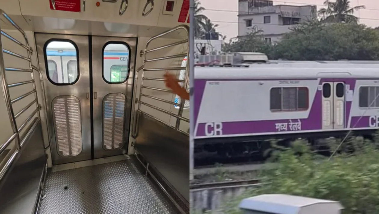 Mumbai Local Gets 1st Non-AC Coach With Automatic Doors