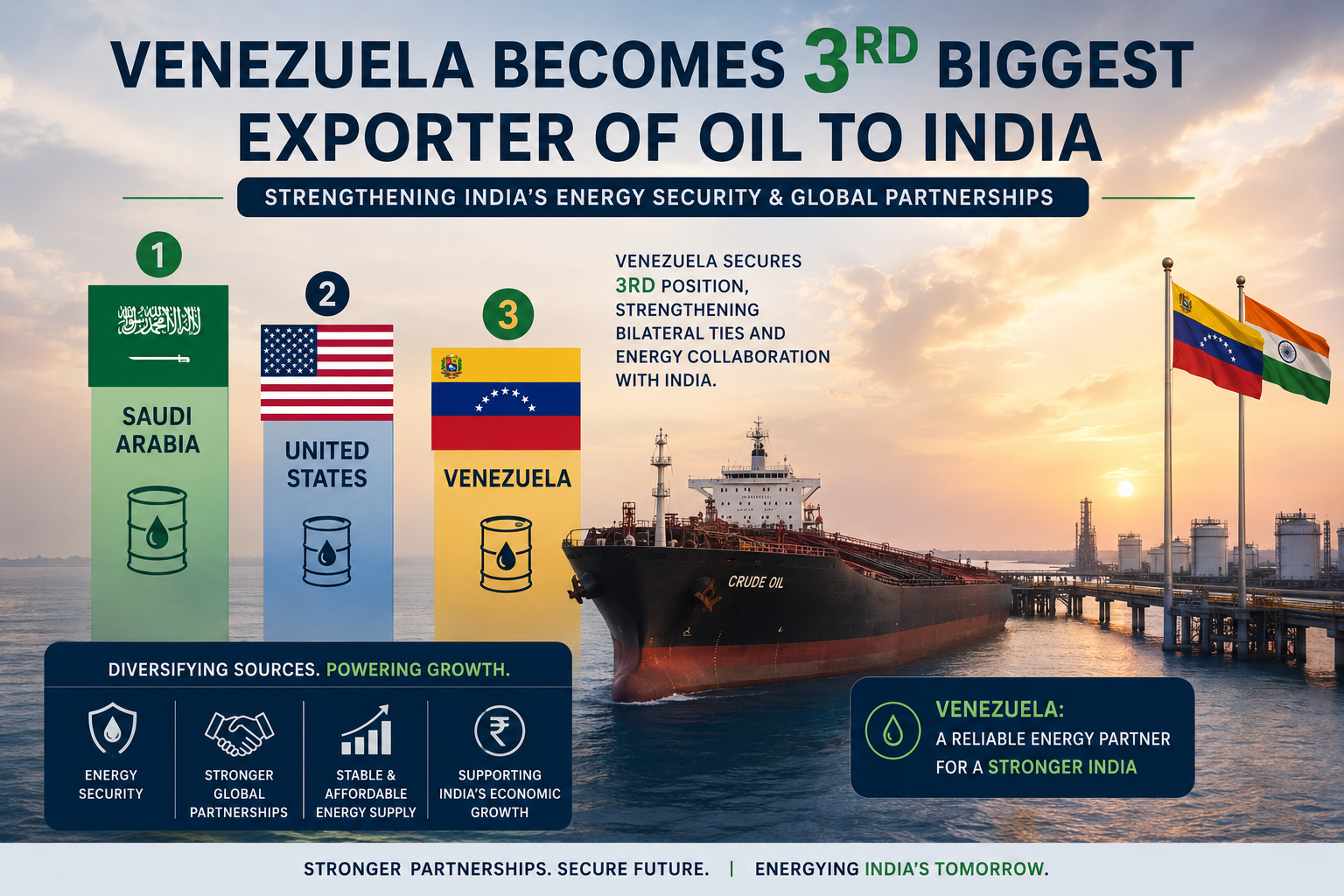 Venezuela Beats UAE, Russia To Become 3rd Biggest Supplier Of Oil To India
