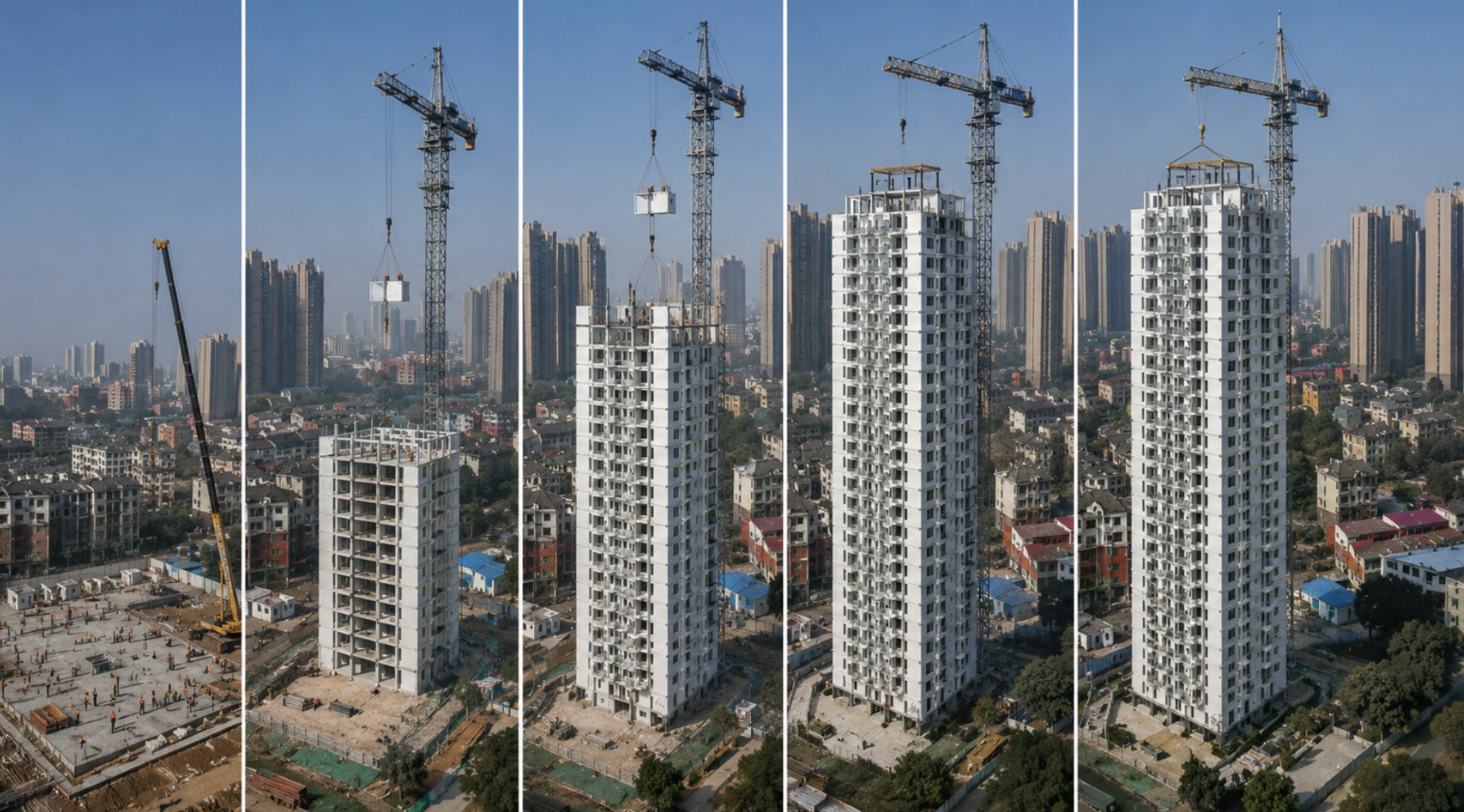 China Builds 28-Storey Building In 5 Days With 100 Workers