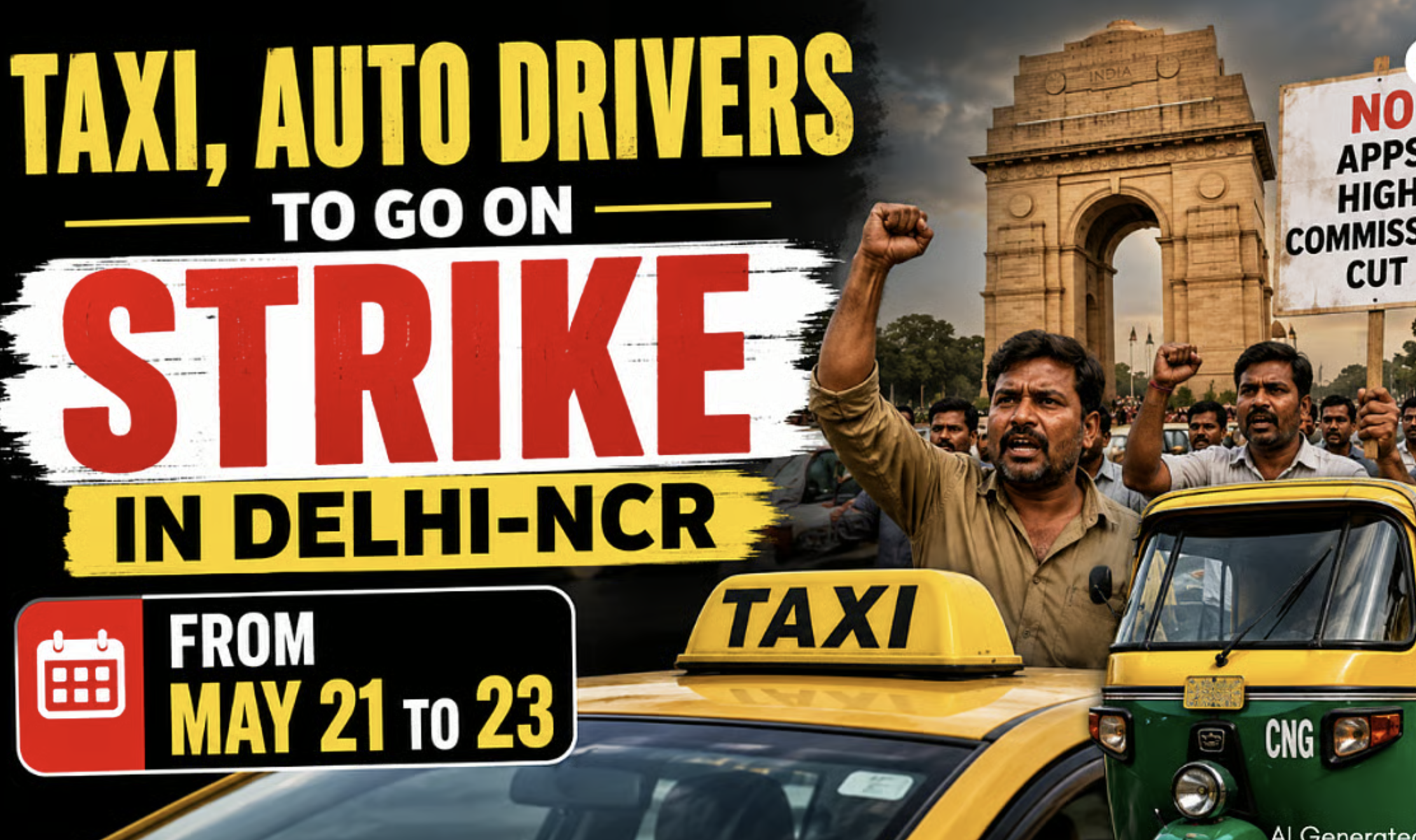 Taxis, Autos In Delhi On 3-Day Strike To Oppose Surge Fuel Price Hike
