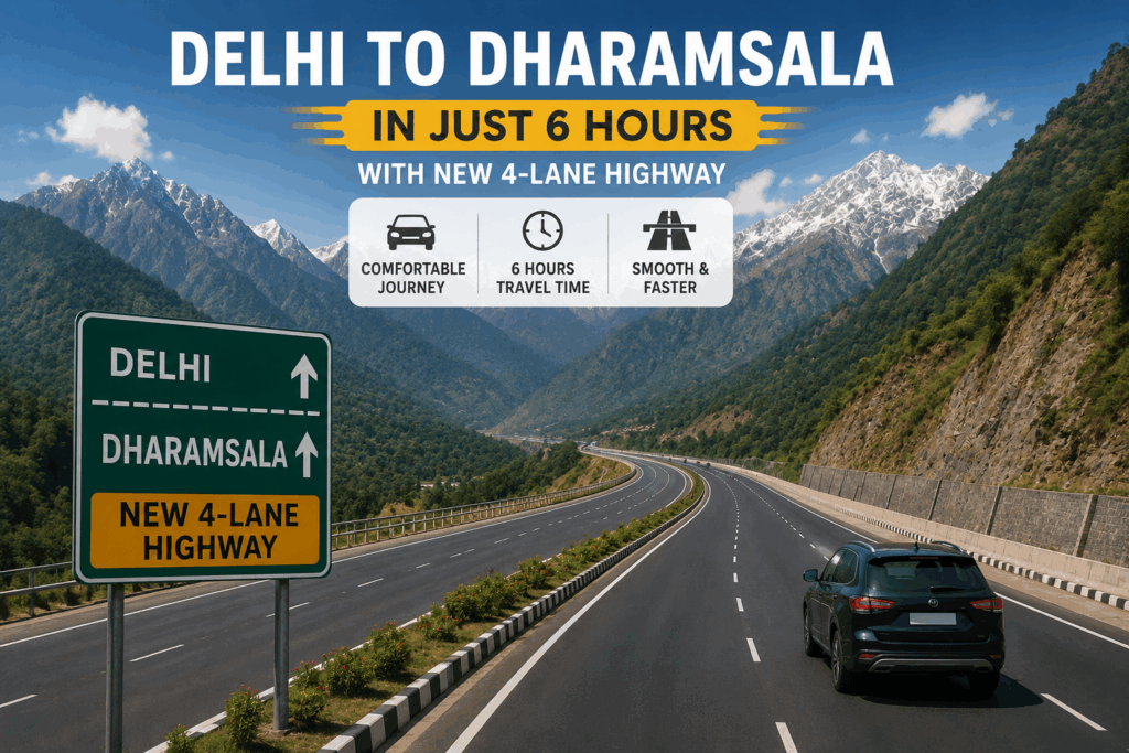 Delhi to Dharamsala in 6 Hours, Avoiding All Curves With New 4-Lane Corridor