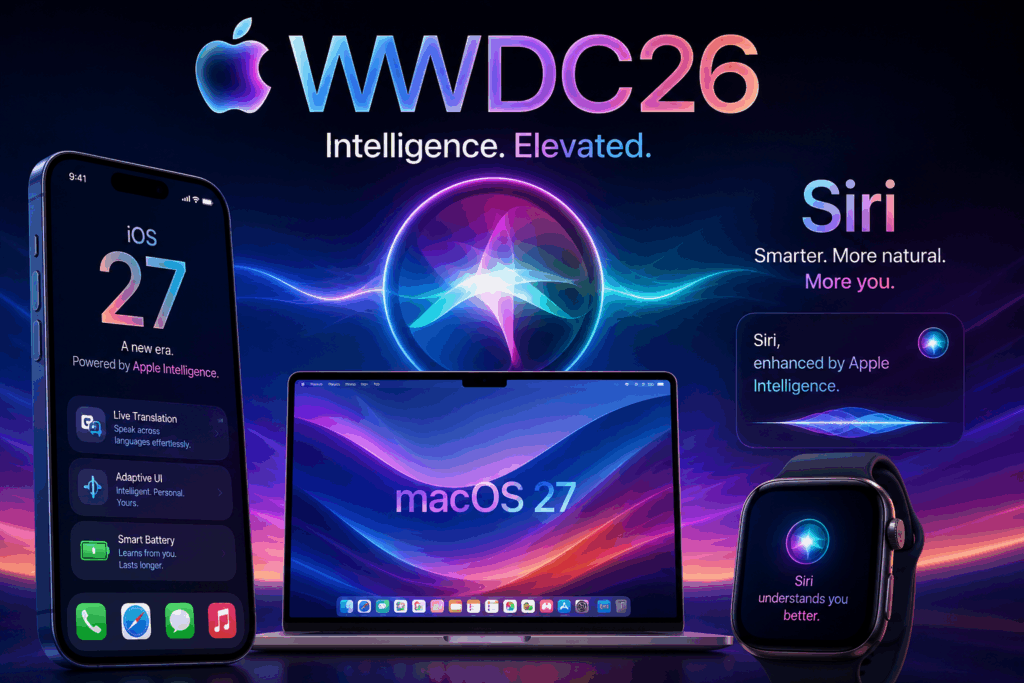 WWDC 2026: Apple Expected to Unveil Smarter Siri, iOS 27 and Major AI Upgrades